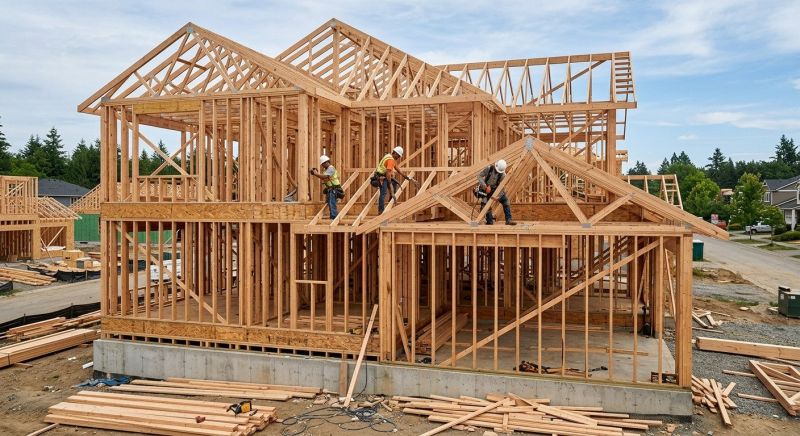 Garage Framing in Conroe, TX